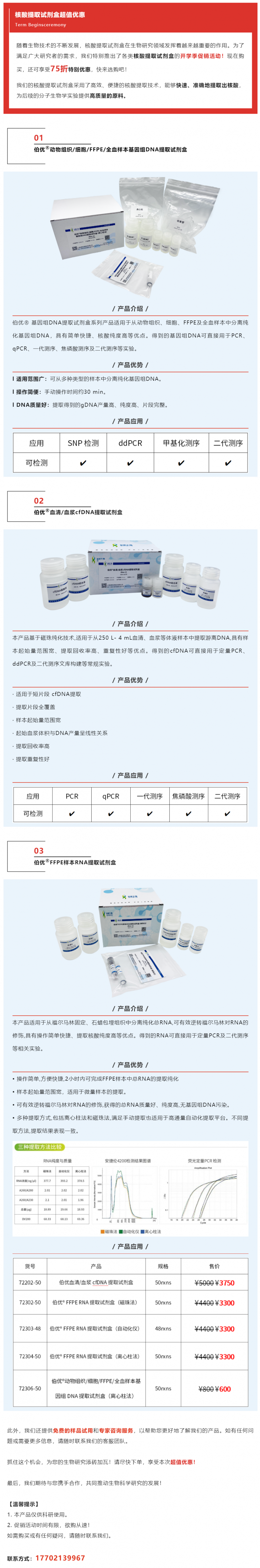 2023-08-31 開學(xué)季狂歡 | 核酸提取試劑盒超值優(yōu)惠，專為生物行業(yè)人士打造！